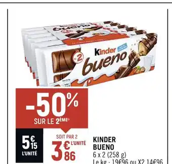 Petit Casino Kinder kinder bueno offre