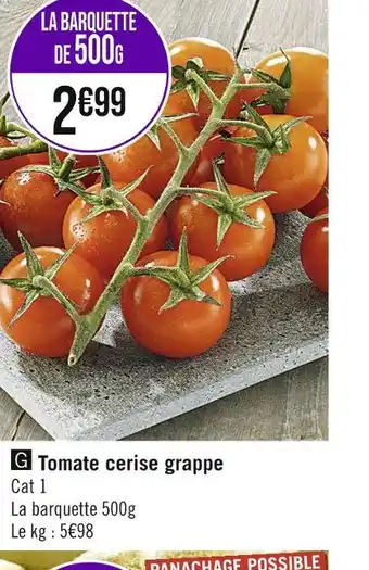 Tomate cerise grappe