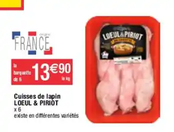 Migros Cuisses de lapin offre