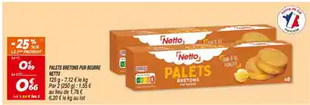 Netto Netto palets bretons pur beurre offre