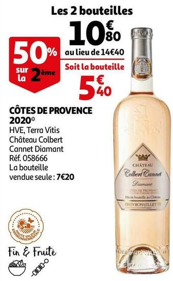 Château colbert cannet côtes de provence 2020