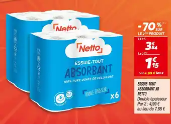 Netto Netto essuie-tout absorbant x6 offre