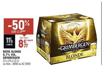 Spar Grimbergen bière blonde 6,7% vol offre