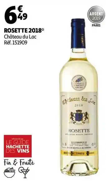 Auchan Rosette 2018 rosette 2018 offre