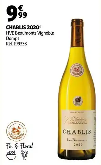 Beaumonts vignoble chablis 2020