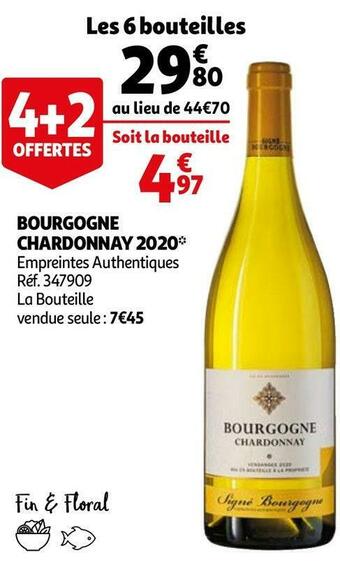 Empreintes authentiques bourgogne chardonnay 2020