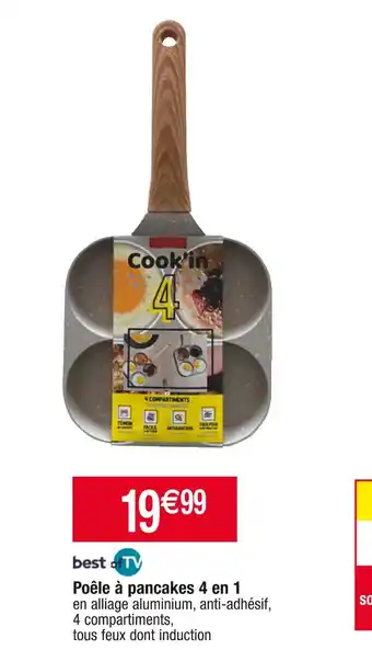 Cora x Carrefour Best of tv poêle à pancakes 4 en 1 offre