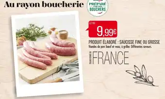 Match Produit élaboré : saucisse fine ou grosse offre