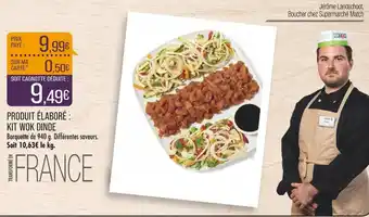 Match Produit élaboré : kit wok dinde offre