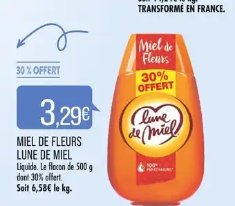 Match Lune de miel miel de fleurs offre