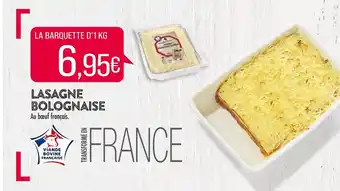 Match Lasagne bolognaise offre