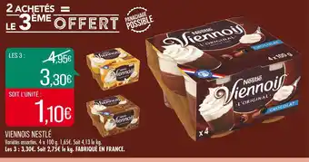 Match Nestlé viennois offre