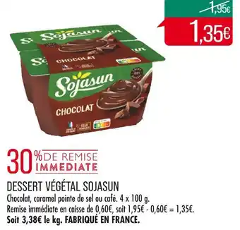 Match Sojasun dessert végétal offre