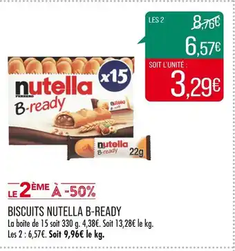 Match Nutella b-ready biscuits offre