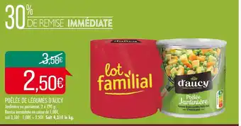 Match D’aucy poêlée de légumes offre