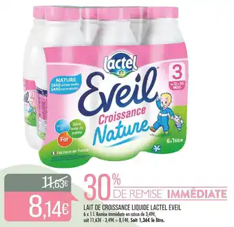 Match Lactel lait de croissance liquide eveil offre