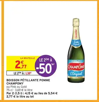Intermarché Champomy boisson pétillante pomme offre