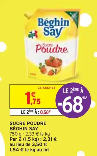 Intermarché Béghin say sucre poudre offre