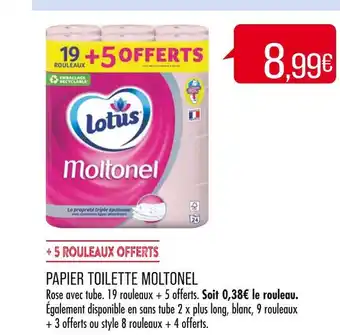 Match Moltonel papier toilette offre