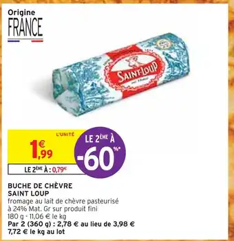 Saint loup buche de chèvre