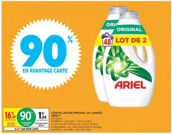 Intermarché Ariel lessive liquide original 24 lavages (b) offre