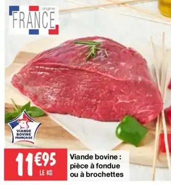Migros Viande bovine: pièce à fondue ou à brochettes offre