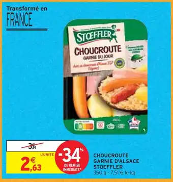 Intermarché Stoeffler choucroute garnie d'alsace offre