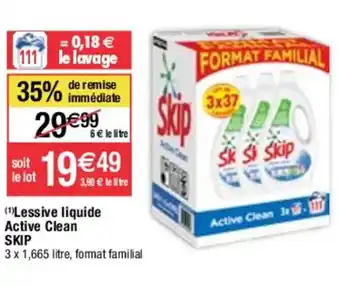 Migros Lessive liquide Active Clean SKIP offre