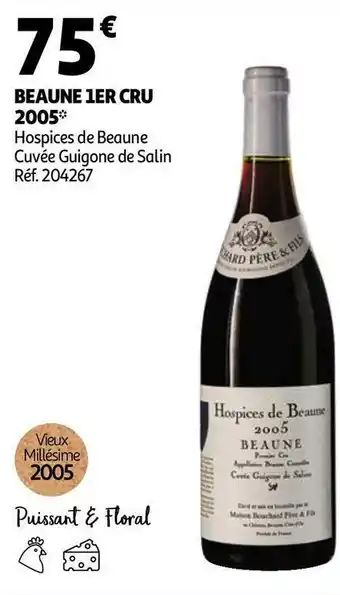 Auchan Hospices de beaune beaune 1er cru 2005 offre