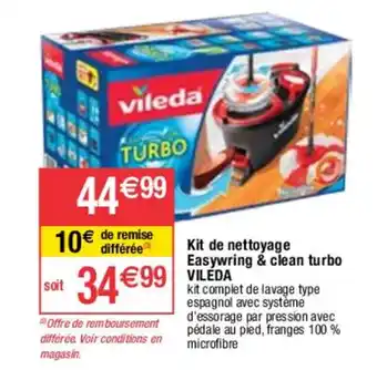 Migros Kit de nettoyage Easywring & clean turbo VILEDA offre