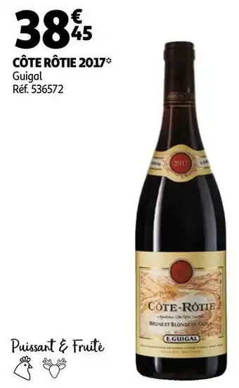Auchan E. guigal côte rôtie 2017 offre
