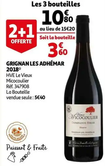 Auchan Grignan les adhémar 2018 offre