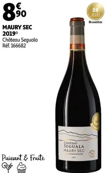 Auchan Château seguala maury sec 2019 offre