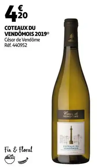 Auchan César de vendôme coteaux du vendômois 2019 offre