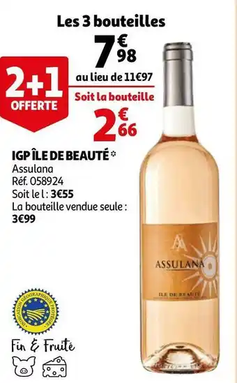 Auchan Assulana igp île de beauté offre