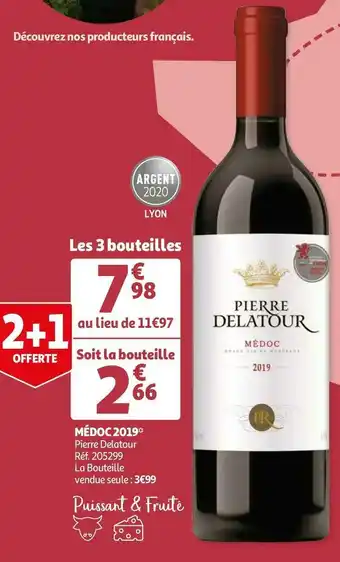 Auchan Pierre delatour médoc 2019 offre