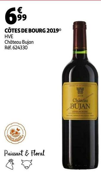 Auchan Château bujan côtes de bourg 2019 offre