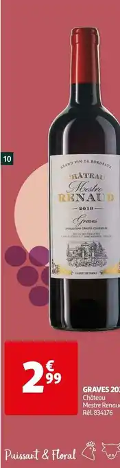 Auchan Château mestre renaud graves 2019 offre