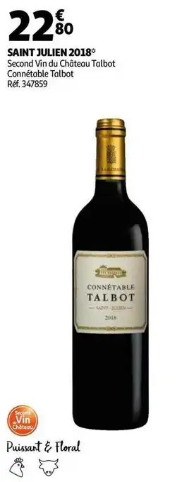 Auchan Connétable talbot saint julien 2018 offre