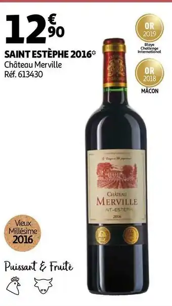 Château merville saint estèphe 2016