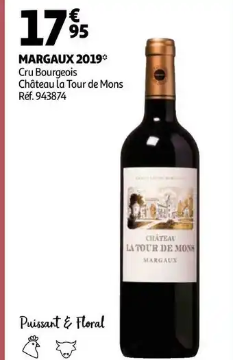 Auchan Château la tour de mons margaux 2019 offre