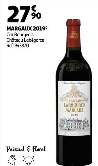 Auchan Château labégorce margaux 2019 offre