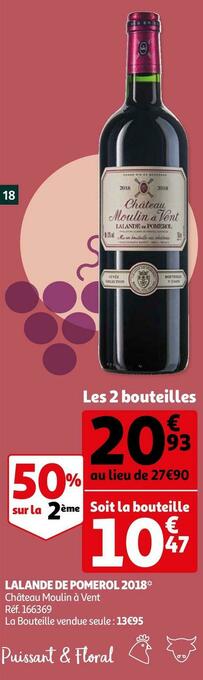 Château moulin à vent lalande de pomerol 2018