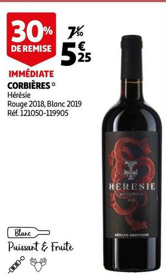 Auchan Hérésie corbières offre