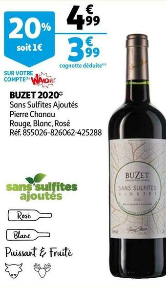Auchan Pierre chanau buzet 2020 offre