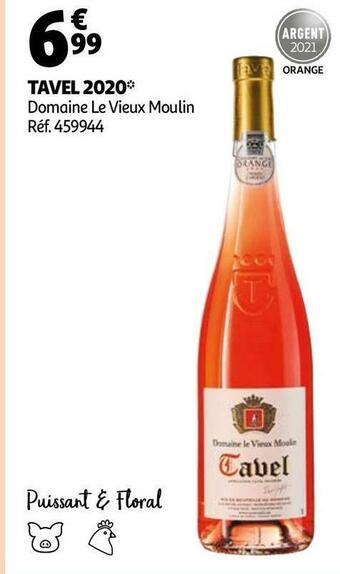 Auchan Domaine le vieux moulin tavel 2020 offre