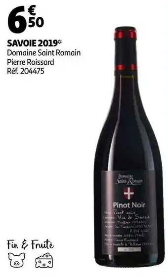Auchan Domaine saint romain savoie 2019 offre