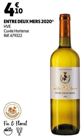 Auchan Cuvée hortense entre deux mers 2020 offre