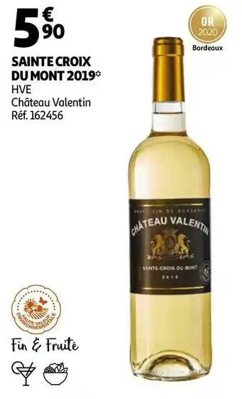 Auchan Château valentin sainte croix du mont 2019 offre