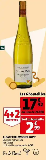 Auchan Arthur metz alsace edelzwicker 2019 offre
